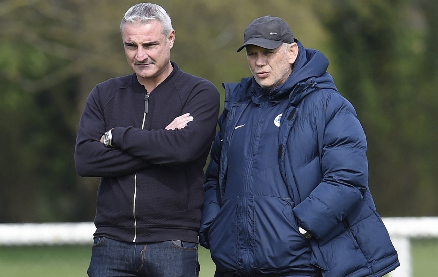 Malgré le départ de Marco Rivoallan à Lorient, Alain Cavéglia, ici, avec Patrice Garande, va disposer avec l'arrivée de Bernard Maraval et d'une seconde personne dans le courant de l'année 2016 d'une cellule de recrutement renforcée.