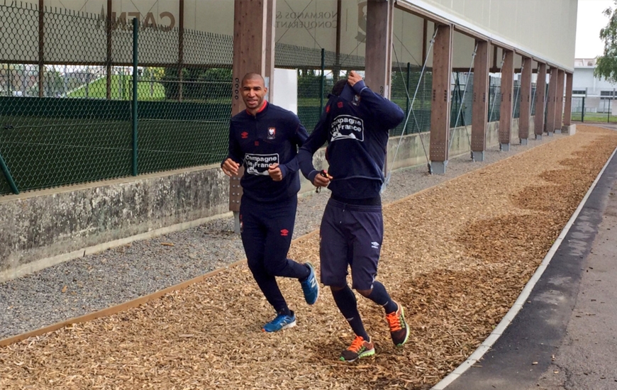 S'étant de nouveau ressenti de sa pointe à la cuisse face à l'OM, Jordan Adéoti s'est contenté d'un footing ce mercredi en compagnie d'Emmanuel Imorou.