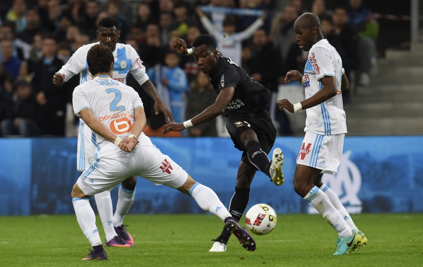 Avec son profil, Yann Karamoh - ici, lors de son entrée en jeu à Marseille - possède les qualités pour apporter la profondeur dont manque l'animation offensive caennaise.