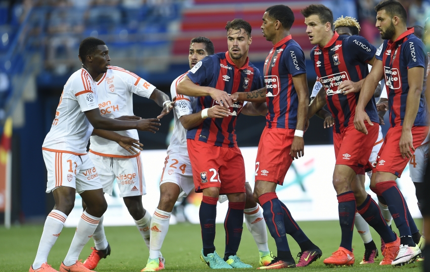 En cas de succès à Lorient, Damien Da Silva, Ronny Rodelin, Ivan Santini, Syam Ben Youssef et les Caennais compteraient sept points d'avance sur le barragiste.