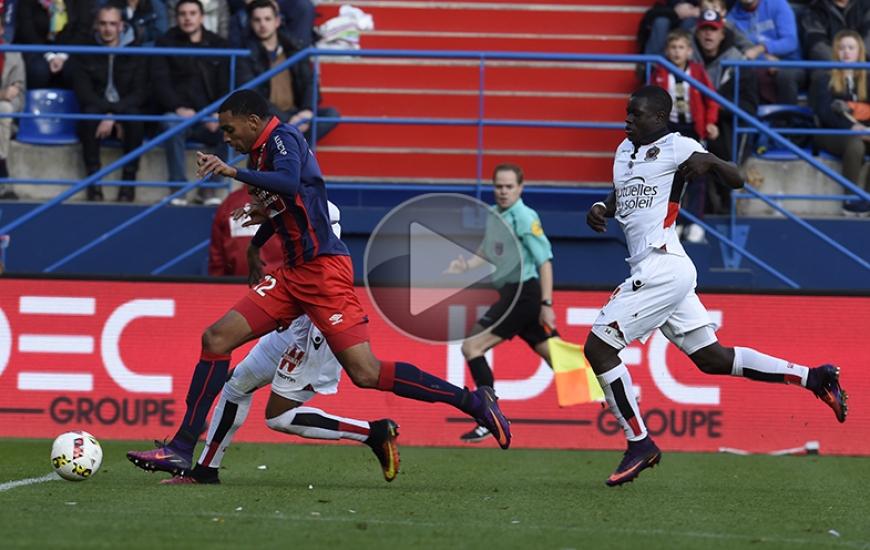 40'. Après avoir subtilisé le ballon à Malang Sarr, Ronny Rodelin - déstabilisé dans la surface de réparation par Dalbert - obtient un penalty que transformera Ivan Santini.