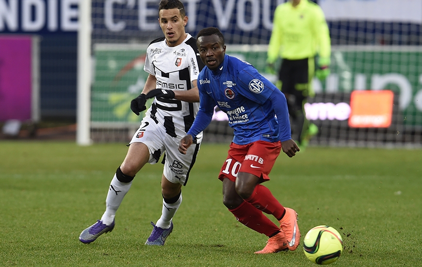 La saison dernière, le Stade Malherbe s'était imposé 1-0 contre Rennes à d'Ornano grâce à l'unique but en Ligue 1 de Saidi Ntibazonkiza.