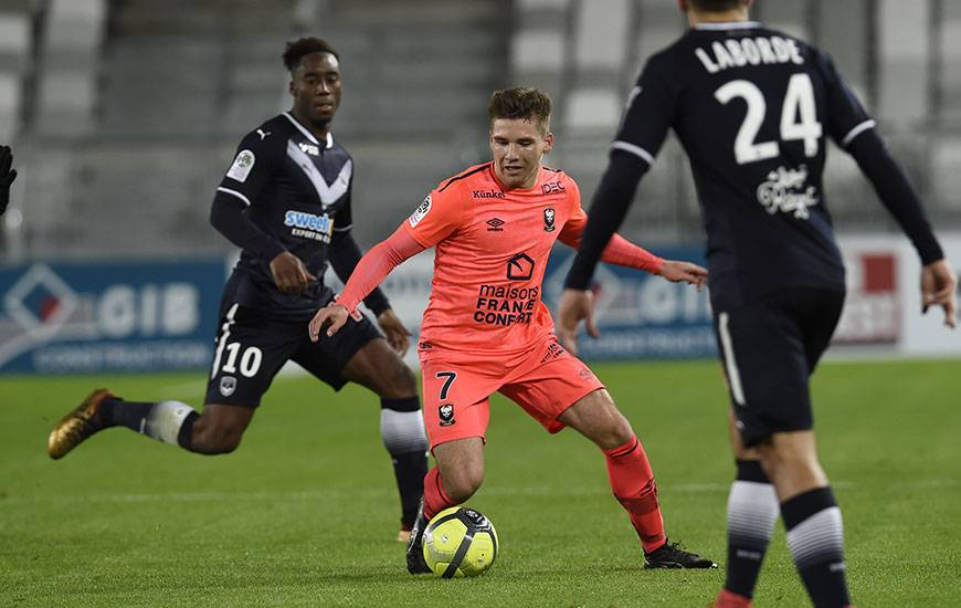 Convoqué pour la première fois dans les "18", Timo Stavitski a été aligné d'entrée par Patrice Garande contre Bordeaux.