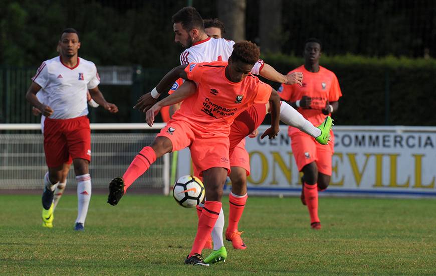 Face au PFC, Evens Joseph a ouvert le score pour les U19 nationaux du Stade Malherbe. ©Photo d'archives