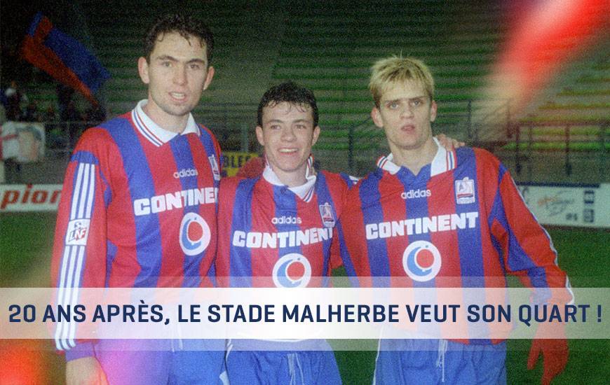 Fraîchement promus du centre de formation et lancé par Pascal Théault, Johan Gallon, "Titi" Deroin et Jérôme Rothen font partie de la dernière génération de Malherbistes à avoir atteint les quarts de finale de la Coupe de France.