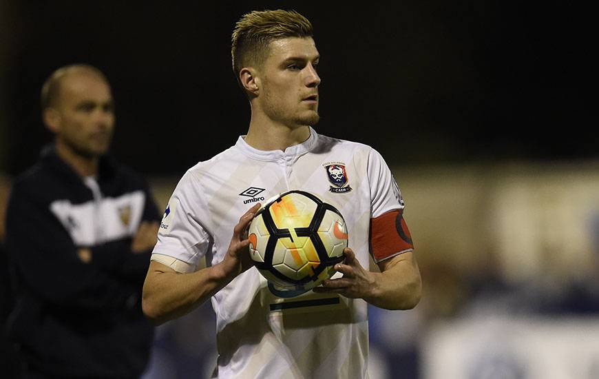 Capitaine dans les catégories de jeunes avec le Stade Malherbe, Frédéric Guilbert a porté pour la première fois le brassard avec l'équipe professionnelle.