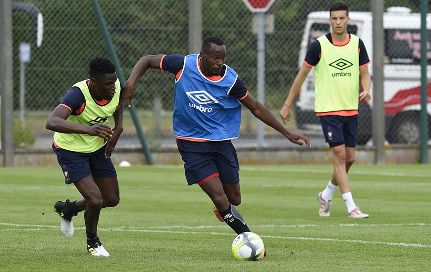 Après deux semaines d'absence, Hervé Bazile - tout comme Vincent Bessat - a repris l'entraînement collectif ce lundi après-midi. ©Photo d'archives