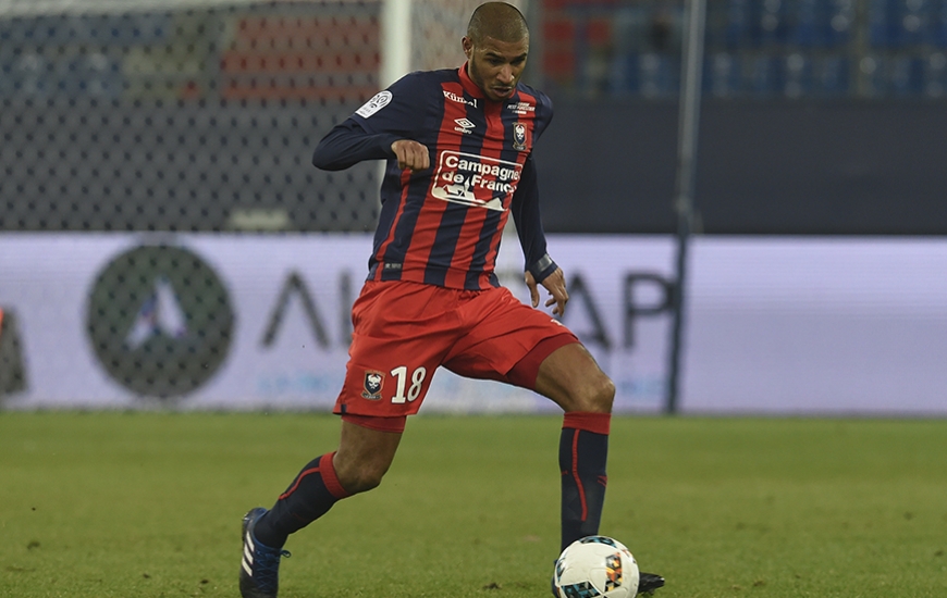 En trois saisons sous le maillot "Bleu et Rouge" du Stade Malherbe, Jordan Adéoti a disputé 94 matches toutes compétitions confondues dont 87 en Ligue 1.