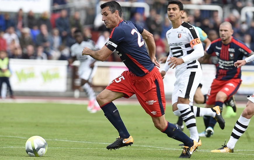 Particulièrement en jambes contre Rennes, Julien Féret - le capitaine du Stade Malherbe - a livré un match plein en étant, notamment, à l'origine du but d'Ivan Santini.