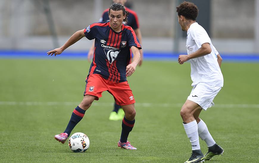 En inscrivant le deuxième but caennais, Mathéo Remars a permis aux U19 nationaux du Stade Malherbe de prendre les commandes juste avant la mi-temps. ©Photo d'archives