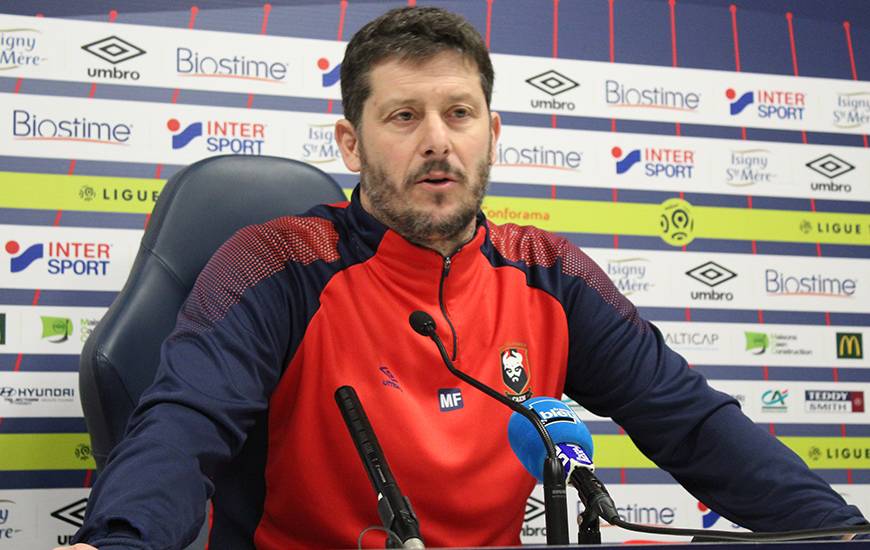 Fabien Mercadal a évoqué en conférence de presse le match aller face au Toulouse FC, le dernier succès du Stade Malherbe en championnat