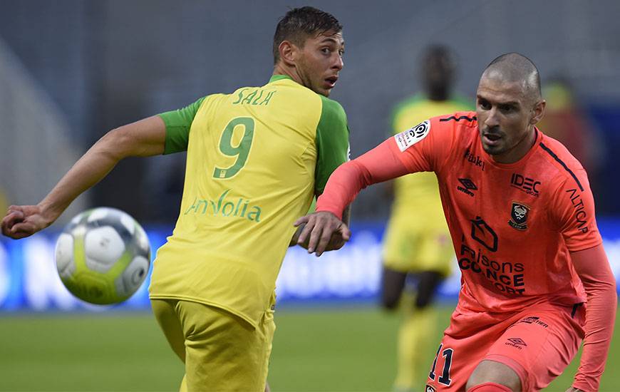 Le Caennais Vincent Bessat et le Nantais Emiliano Sala se recroiseront dimanche 4 février à d'Ornano. Coup d'envoi à 17 heures.