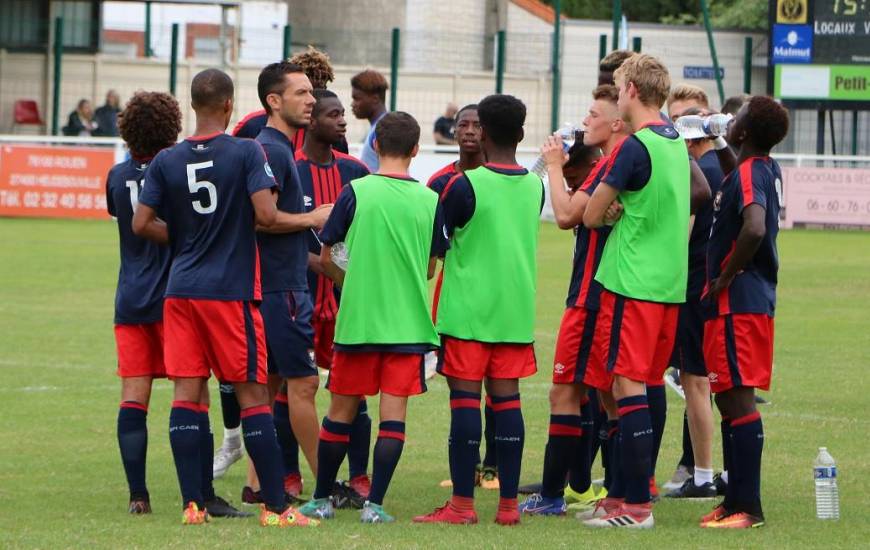 Matthieu Ballon entre déception et agacement après la contre performance des jeunes caennais sur la pelouse d'Amiens