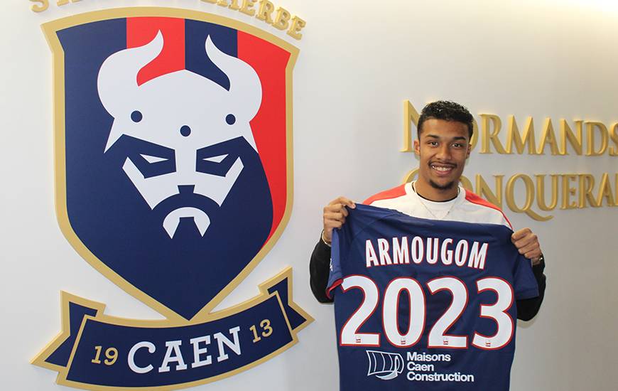 Après avoir signé son premier contrat professionnel il y a moins d'un an, Yoël Armougom vient de prolonger avec le Stade Malherbe Caen