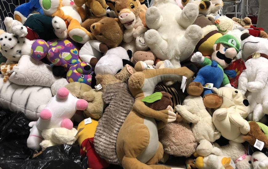 Près de 500 peluches seront remises à des enfants dans le besoin à l'approche des fêtes de Noël