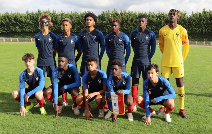 Destiné Jpanguy était dans le but de l'équipe de France U16 pour ce match de classement face à la Côte-d'Ivoire