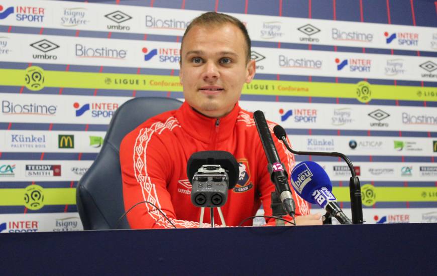 Erwin Zelazny devrait effectuer son premier match officiel sous les couleurs du Stade Malherbe Caen demain soir face au Dijon FCO en 16es de Coupe de la Ligue BKT