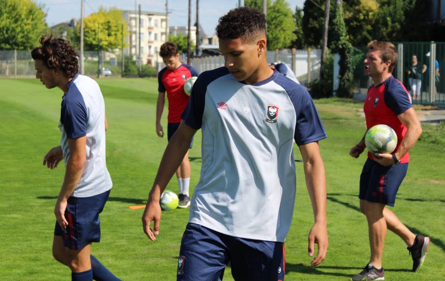 Arrivé cet été du Paris FC et entré à la pause à la place de Baïssama Sankoh, Nicholas Giocchini a inscrit le 3ème but caennais face à Pacy-Ménille