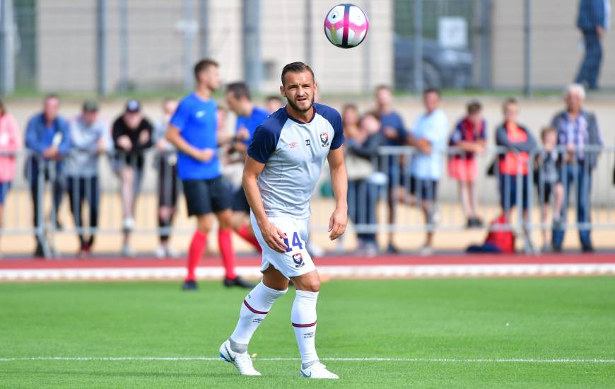 Jonathan Gradit a effectué son retour à l'entraînement après 6 semaines de blessure, le latéral caennais était touché aux adducteurs