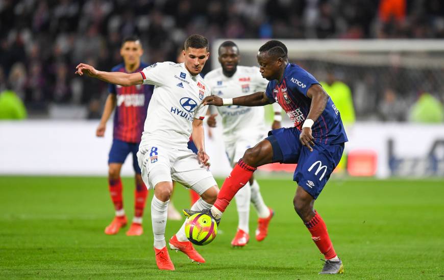 Casimir Ninga et les caennais ont longtemps tenu tête aux lyonnais avant de craquer en seconde période