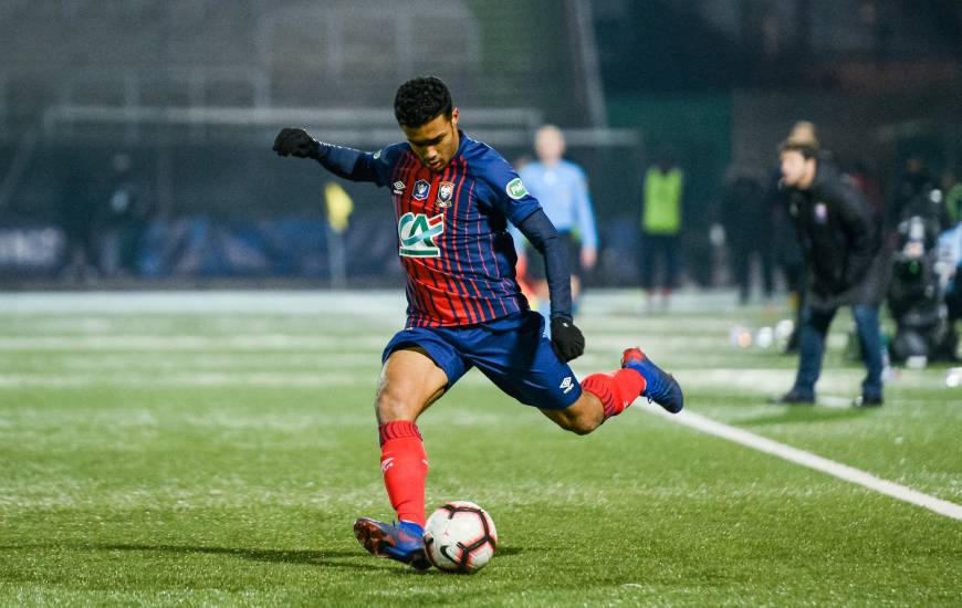 Yoël Armougom était titulaire samedi soir en position de latéral gauche face au Red Star en 32e de la Coupe de France