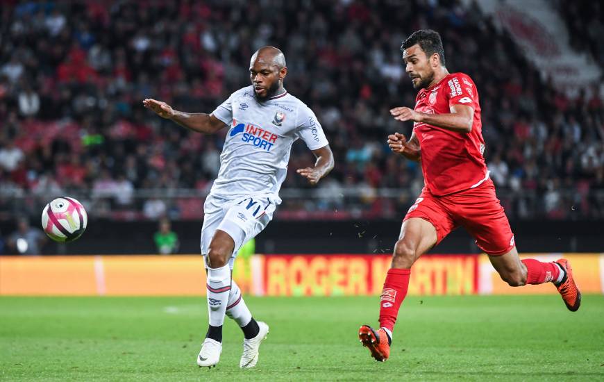 Baïssama Sankoh et les caennais ont décroché leur seule victoire la saison à l'extérieur sur la pelouse du Dijon FCO cette saison