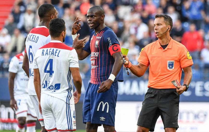 Johan Hamel avait dirigé la rencontre face à l'OL à domicile, un mauvais souvenir puisque deux caennais avaient reçu un carton rouge lors de ce match