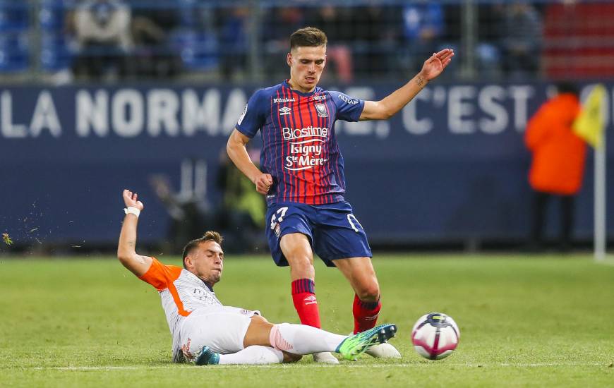 Quatre buts entre le Stade Malherbe Caen et les montpelliérains lors du match aller lors d'un match de haute volée à d'Ornano