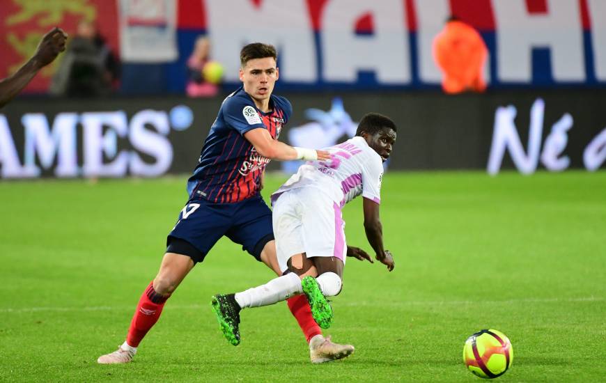 Jessy Deminguet s'est une nouvelle fois montré à son aise au milieu de terrain face au Stade de Reims samedi soir