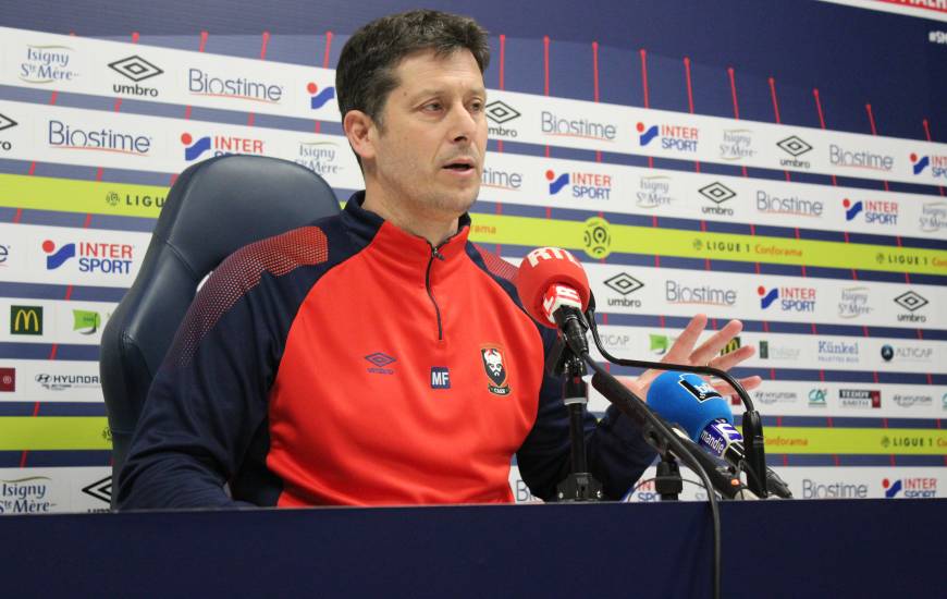 Fabien Mercadal a évoqué l'importance du match face au Paris-Saint-Germain pour la course au maintien, peu importe le résultat