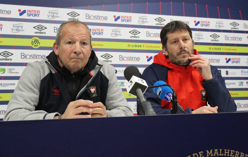 Fabien Mercadal et Rolland Courbis étaient présents ce jeudi midi en conférence de presse avant d'affronter Nîmes
