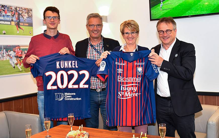 Plus ancien partenaire maillot du Stade Malherbe Caen, l'entreprise Künkel a prolongé son engagement jusqu'en 2022