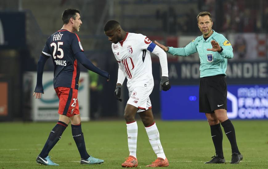 Monsieur Hamel la saison dernière lors de la réception de LOSC au Stade Michel d'Ornano (0-1)