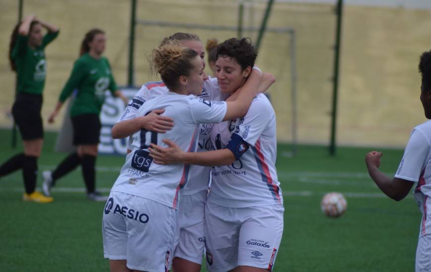 La joie des caennaises après la qualification pour la finale régionale de la Coupe de France