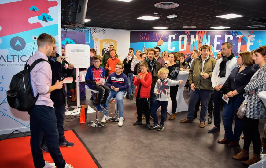 Jan Repas était présent en salon connecté by Alticap après la rencontre face au Mans FC vendredi soir