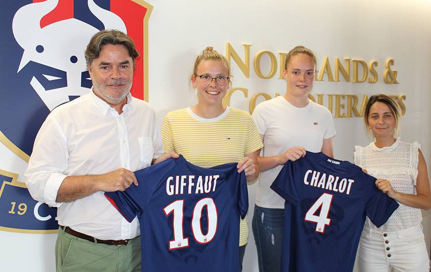 Chloé Charlot et Émilie Giffaut feront partie de l'effectif seniors féminin du Stade Malherbe Caen la saison prochaine