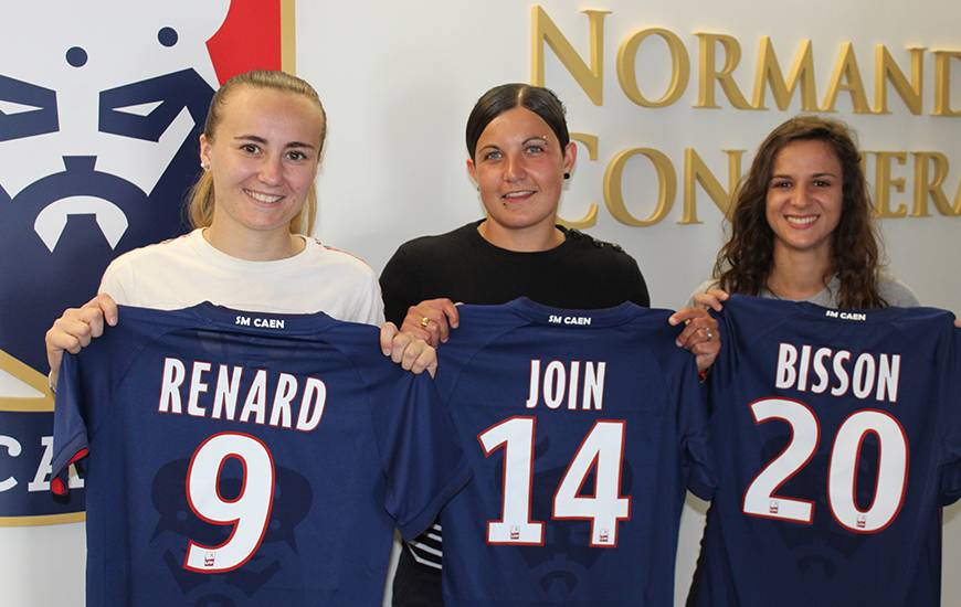 Mélissa Renard, Charlotte Join et Pauline Bisson évolueront avec le Stade Malherbe Caen la saison prochaine