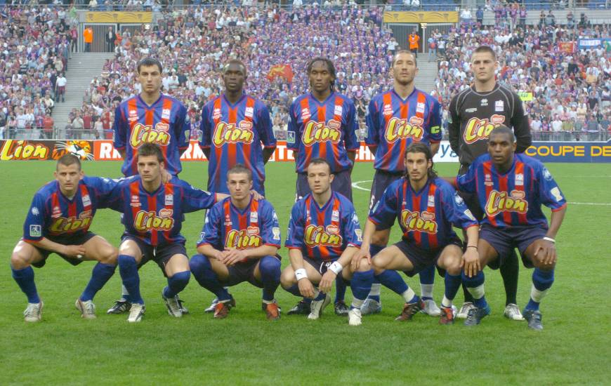 Le onze de départ du Stade Malherbe Caen lors de la finale de Coupe de la Ligue en 2005