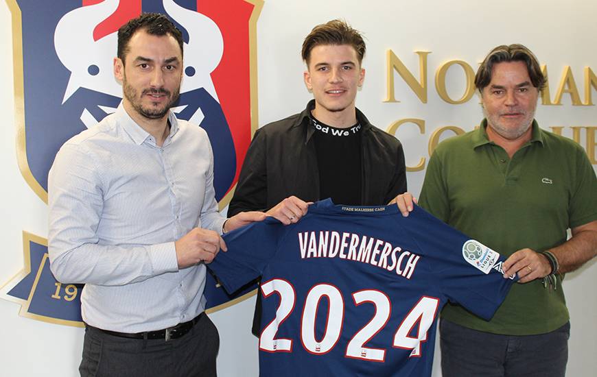 Après avoir prolongé, Hugo Vandermersch est désormais lié avec le Stade Malherbe Caen jusqu'en 2024