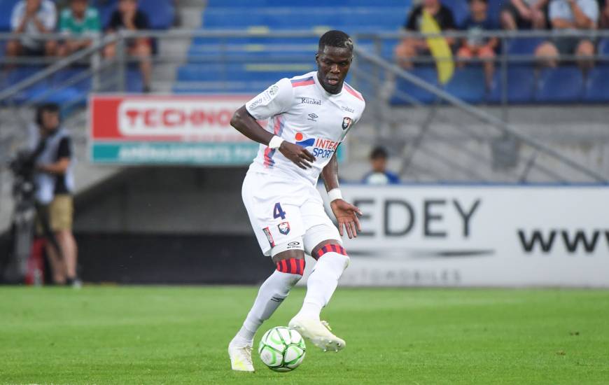 Djibril Diaw et les Caennais ont encaissé un but dans le temps additionnel pour la première fois de la saison