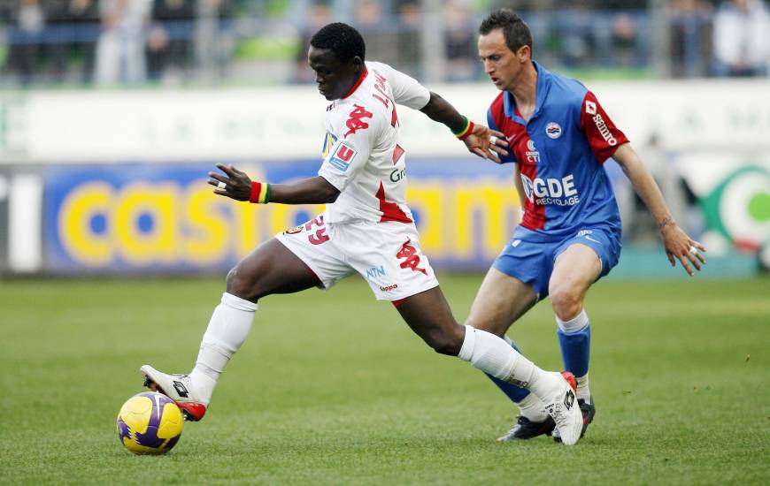 Nicolas Florentin face au Mans lors de la victoire (3-1) en 2009, le dernier succès face aux Manceaux