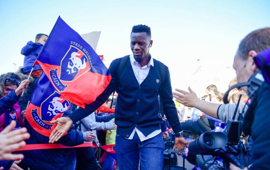Malik Tchokounté a participé aux cinq premières rencontres du Stade Malherbe Caen en Domino's Ligue 2 cette saison