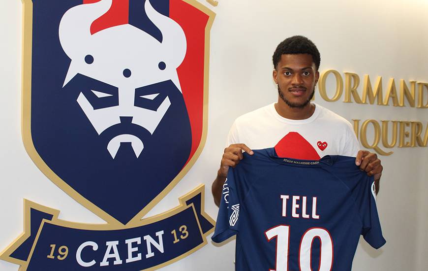 Formé au Stade Malherbe Caen, Jordan Tell fait son retour en "rouge et bleu" pour un prêt d'une saison