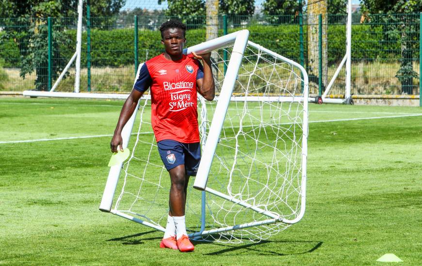 Aloys Fouda effectue sa deuxième apparition dans le groupe professionnel du Stade Malherbe cette saison