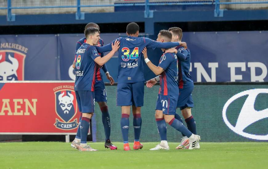 Le Stade Malherbe Caen a gagné six points après la 90e minute cette saison, seul le GF38 faut mieux 