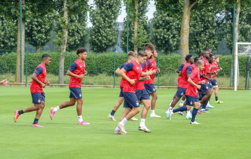 Les joueurs du Stade Malherbe Caen sont actuellement en stage de préparation à Deauville