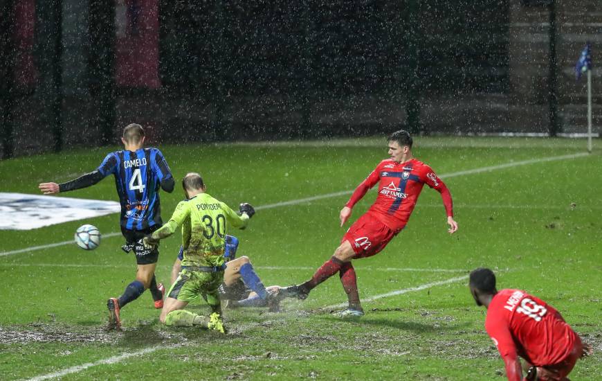 Jessy Deminguet a inscrit son quatrième but de la saison en réduisant le score face au FC Chambly