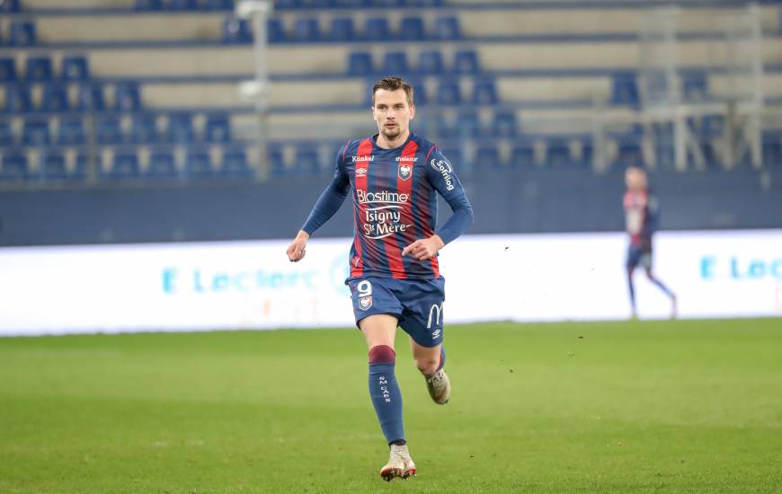 Benjamin Jeannot a participé aux trois rencontres du Stade Malherbe Caen disputées au mois de mars