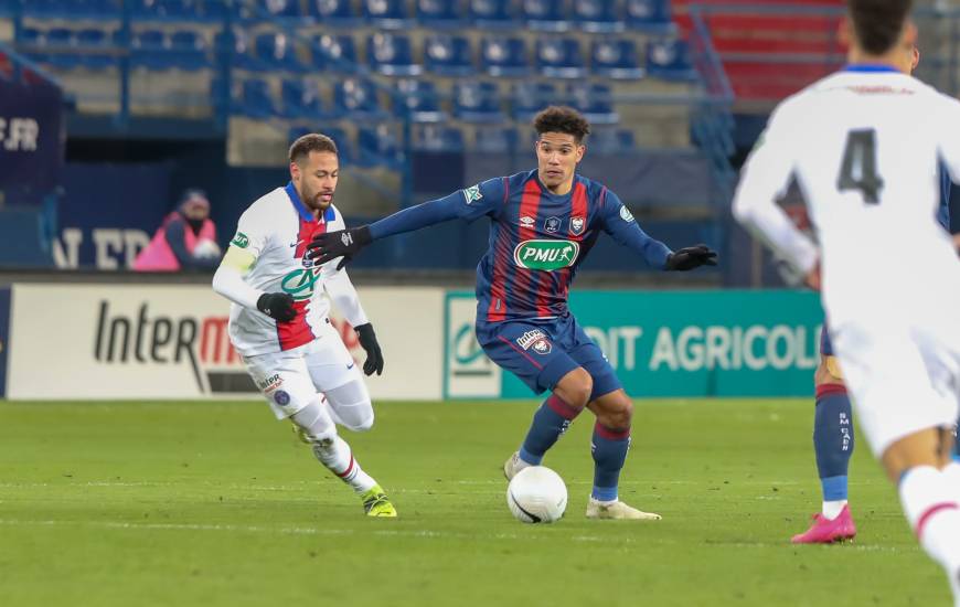 Nicholas Gioacchini et les Caennais n'ont pas eu à rougir de leur prestation face au Paris-Saint-Germain hier soir