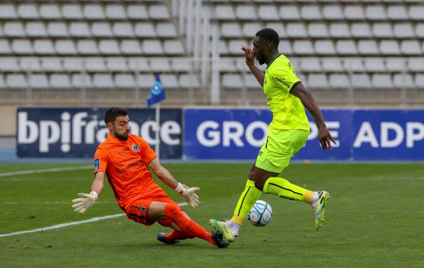 Alexandre Mendy aurait pu donner l'avantage aux Caennais à deux reprises au cours de la première période